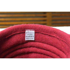 Planet Gates 2018 Floral Casual Brand Warm Lady Autumn Floppy Soft Girl Fedoras Women Fedoras 100% Pure Wool Dome Winter Hat For Women