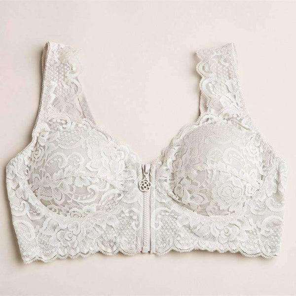 Planet Gates 2018 Lynlås foran bh til kvinder uden fælge stor brystvisning lille tynd vest-type bh Komfortabel sove-bh Plus Size