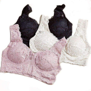 Planet Gates 2018 Lynlås foran bh til kvinder uden fælge stor brystvisning lille tynd vest-type bh Komfortabel sove-bh Plus Size