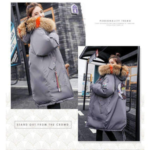 Planet Gates 2018 Fur Winter Jacket Women Ladies Parka Jackets Fur Collar Female Winter Coat Women Parkas New Coats