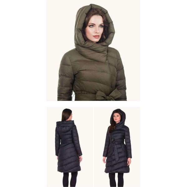 Planet Gates 2018 High Quality Women Winter Jacket Plus Size Long Fashionable Women's Winter Coat Hooded Warm Down Jacket Parka