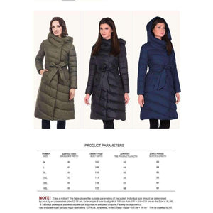 Planet Gates 2018 High Quality Women Winter Jacket Plus Size Long Fashionable Women's Winter Coat Hooded Warm Down Jacket Parka