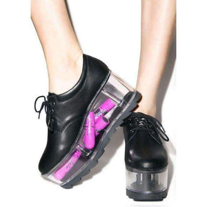 Planet Gates 2018 Hot Clear PVC Platform Women Smooth Leather Casual Shoes Lace Up Fashion Ladies Vulcanize Shoes Wedge Heel Shoes Size 39