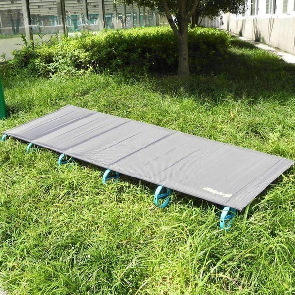 Planet Gates 2018 Hot SALE Camping Mat Ultralight Sturdy Comfortable Portable Folding Tent Bed Cot Sleeping Outdoor Camp bed Aluminium Frame