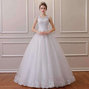 Planet Gates 2018 Lace Ball Gown Wedding Dress Free Shipping Cheap Vestido De Noiva
