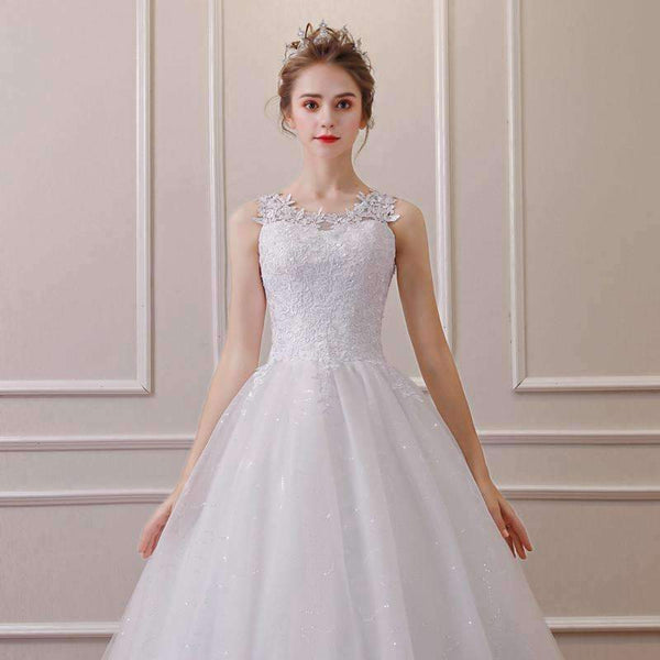 Planet Gates 2018 Lace Ball Gown Wedding Dress Free Shipping Cheap Vestido De Noiva