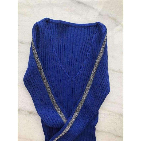 Planet Gates 2018 ladies dresses Autumn winter short dress jumper Casual stripe sweater knitted bodycon dress Women elegant pullover Vestidos