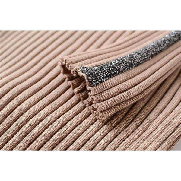 Planet Gates 2018 ladies dresses Autumn winter short dress jumper Casual stripe sweater knitted bodycon dress Women elegant pullover Vestidos