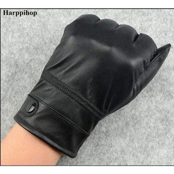 Planet Gates 2018 leather gloves,Genuine Leather,Black,brown color,leather gloves men ,leather winter gloves warm,brand mittens