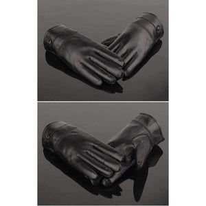 Planet Gates 2018 leather gloves,Genuine Leather,Black,brown color,leather gloves men ,leather winter gloves warm,brand mittens