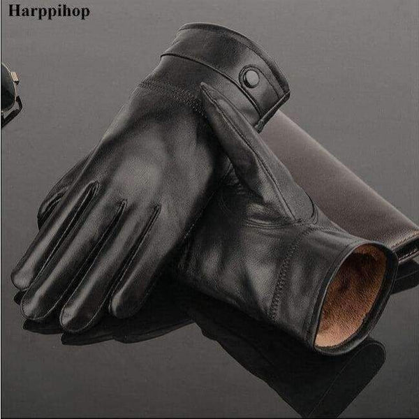 Planet Gates 2018 leather gloves,Genuine Leather,Black,brown color,leather gloves men ,leather winter gloves warm,brand mittens