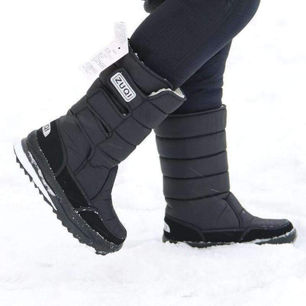 Planet Gates 2018 Men Boots platform snow boots for men thick plush waterproof slip-resistant winter shoes Plus size 36 - 47