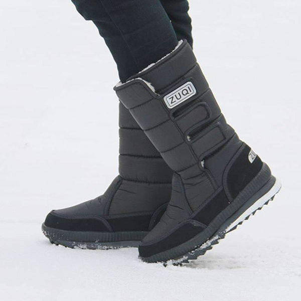 Planet Gates 2018 Men Boots platform snow boots for men thick plush waterproof slip-resistant winter shoes Plus size 36 - 47