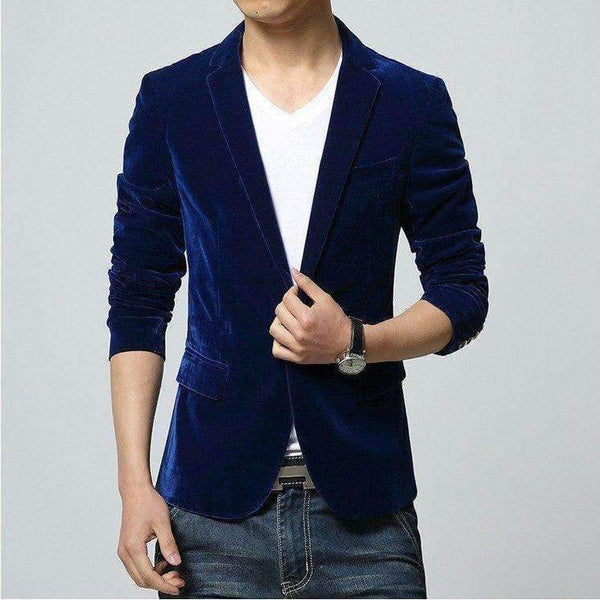 Planet Gates 2018 мъжко сако марка облекло ежедневен костюм тънко яке с едно копче кадифено сако мъжки официални костюми Terno Masculino големи размери