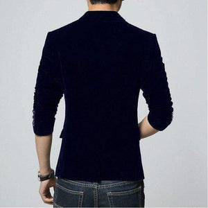 Planet Gates 2018 мъжко сако марка облекло ежедневен костюм тънко яке с едно копче кадифено сако мъжки официални костюми Terno Masculino големи размери