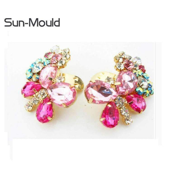 Planet Gates 2018 new 1pair Diy shoes flower charms flats sandals high-heel pumps accessories crystal shoe clips wedding decoration clip