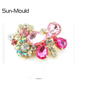 Planet Gates 2018 new 1pair Diy shoes flower charms flats sandals high-heel pumps accessories crystal shoe clips wedding decoration clip