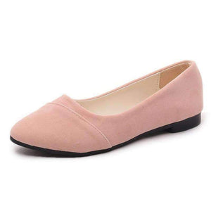Planet Gates 2018 New Arrived Simple Design Pointed Toe Suede Women Flats Shallow Slip on Comfort Boat Shoes Fashion Office Lady Casual Shoes