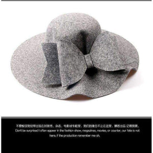 Planet Gates 2018 New Australia Wool Felt Hat England Women Fedora Hat Wide Brim Hats With Big Bowknot For Elegant Lady Hat Christmas GIfts