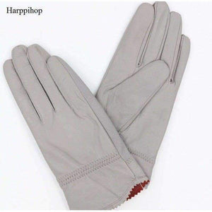 Planet Gates 2018 new autumn winter lady sexy modal Fashion women's genuine mesh leather Bow knot driving car pole dancing gloves Mittens