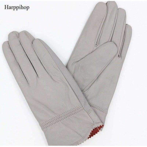 Planet Gates 2018 new autumn winter lady sexy modal Fashion women's genuine mesh leather Bow knot driving car pole dancing gloves Mittens