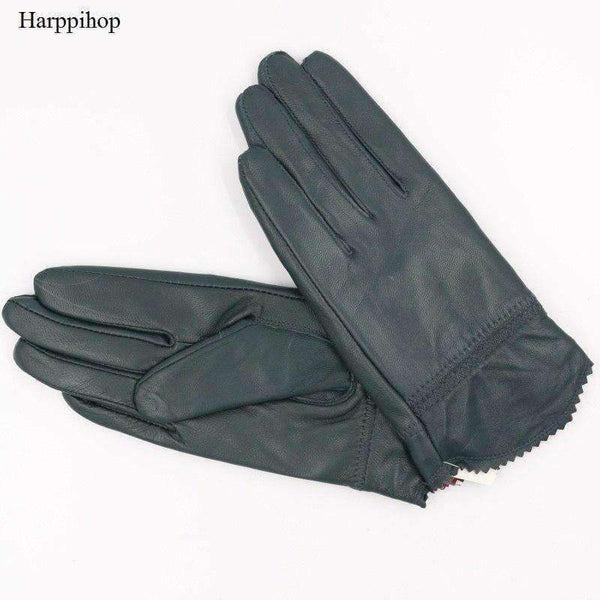 Planet Gates 2018 new autumn winter lady sexy modal Fashion women's genuine mesh leather Bow knot driving car pole dancing gloves Mittens