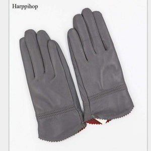 Planet Gates 2018 new autumn winter lady sexy modal Fashion women's genuine mesh leather Bow knot driving car pole dancing gloves Mittens