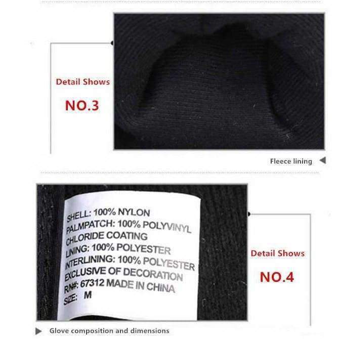 Planet Gates 2018 New Brand Winter Men's Gloves Winter -30 Warm Gloves All-Weather Windproof Waterproof Gloves Free Shipping