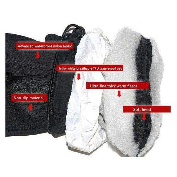 Planet Gates 2018 New Brand Winter Men's Gloves Winter -30 Warm Gloves All-Weather Windproof Waterproof Gloves Free Shipping