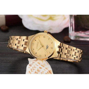 Planet Gates 2018 Нова мода CHENXI Маркови дамски мъжки кварцов часовник Рокля Ръчни часовници Модни ежедневни двойки златни часовници за влюбени