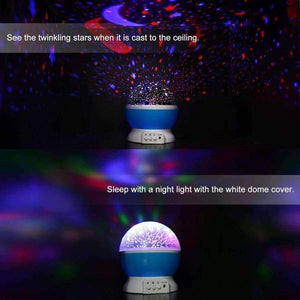 Planet Gates 2018 New Stars Starry Sky LED Night Light Projector Moon Novelty Table Night Lamp Battery USB Night Light For Children