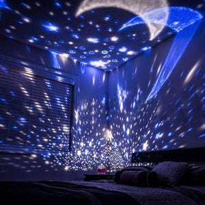 Planet Gates 2018 New Stars Starry Sky LED Night Light Projector Moon Novelty Table Night Lamp Battery USB Night Light For Children