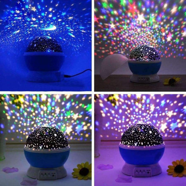 Planet Gates 2018 New Stars Starry Sky LED Night Light Projector Moon Novelty Table Night Lamp Battery USB Night Light For Children