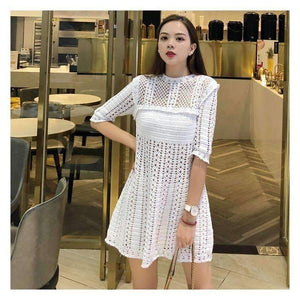 Planet Gates 2018 New Style Lady's Fashion Handmade Crochet Casual Dresses  Cotton Clubwear