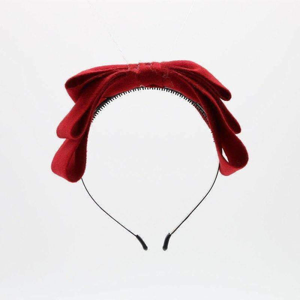 Planet Gates 2018 New winter velvett 3 layor bow elegant headband fashion children hairband hair accessories OEM