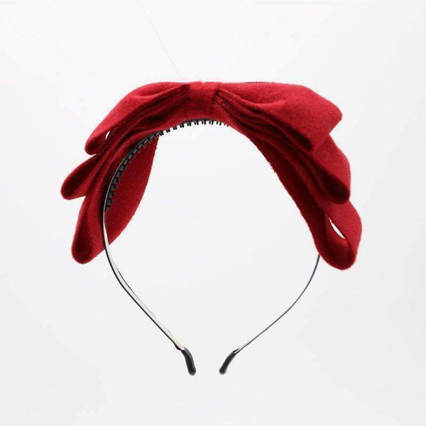 Planet Gates 2018 New winter velvett 3 layor bow elegant headband fashion children hairband hair accessories OEM