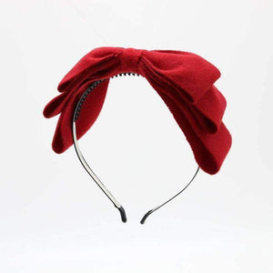 Planet Gates 2018 New winter velvett 3 layor bow elegant headband fashion children hairband hair accessories OEM