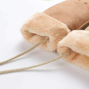 Planet Gates 2018 New Winter Warm Plush Gloves Women Girl Cute Cartoon  Warm Soft Fingerless Winter Gloves Soft Warm Mittens