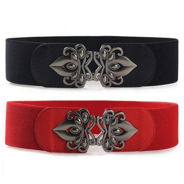 Planet Gates 2018 New Women's Belt Canvas and Artificial Leather Stitching Female Elastic Belts Size 80cm-100cm Women Belt