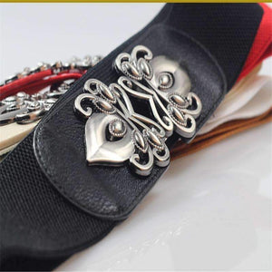 Planet Gates 2018 New Women's Belt Canvas and Artificial Leather Stitching Female Elastic Belts Size 80cm-100cm Women Belt