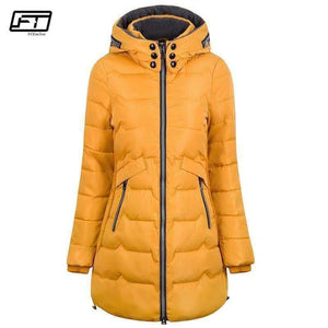 Planet Gates 2018 Plus Size 6xl 7xl Cotton Coat Long Winter Jacket Parka Women Thick Slim Long Warm Hooded Padded Parkas Female