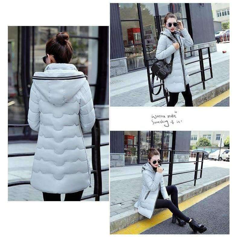 Planet Gates 2018 Plus Size 6xl 7xl Cotton Coat Long Winter Jacket Parka Women Thick Slim Long Warm Hooded Padded Parkas Female
