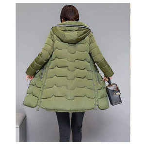 Planet Gates 2018 Plus Size 6xl 7xl Cotton Coat Long Winter Jacket Parka Women Thick Slim Long Warm Hooded Padded Parkas Female
