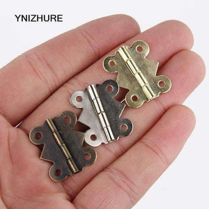 Planet Gates 2018 Real Muebles 50pcs 25 * 20mm Antique Wooden Box Gift Packaging Cabinet Drawer Jewelry Box Hinge For Furniture Hardware