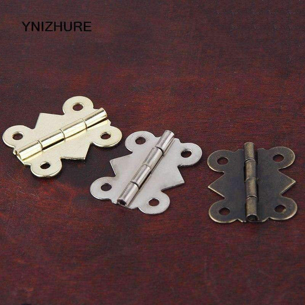 Planet Gates 2018 Real Muebles 50pcs 25 * 20mm Antique Wooden Box Gift Packaging Cabinet Drawer Jewelry Box Hinge For Furniture Hardware