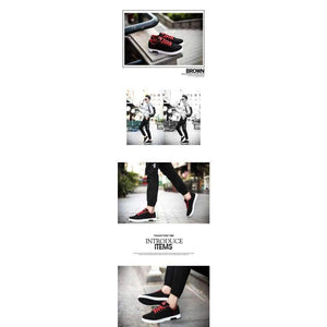 Planet Gates 2018 Spring And Autumn New Breathable Anti-Skid Men'S Vulcanized shoes Fashion British Low Tie To Help Fight Men'S Shoes