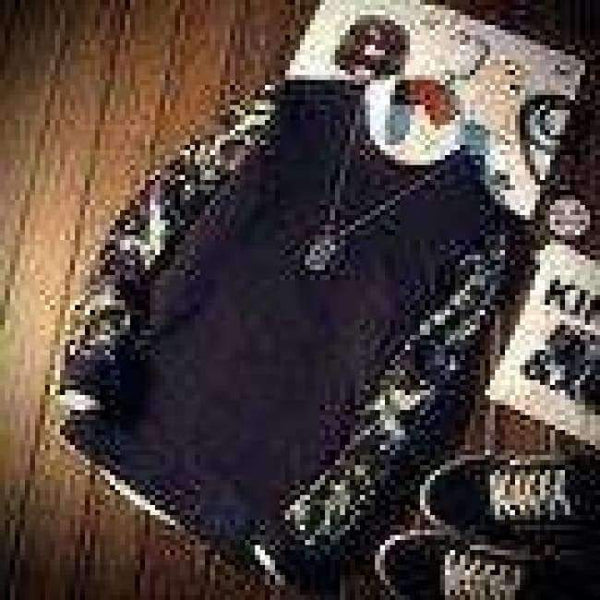 Planet Gates 2018 Spring Autumn Fashion Brand Men Patchwork Floral Print Long Sleeve O-Neck Cool Pullover Hoodies Mens Sweatshirt Tracksuit