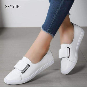 Planet Gates 2018 Spring Women Flats ladies slip on flat loafers shoes casual sneakers boat shoes black white Moccains Women Shoes