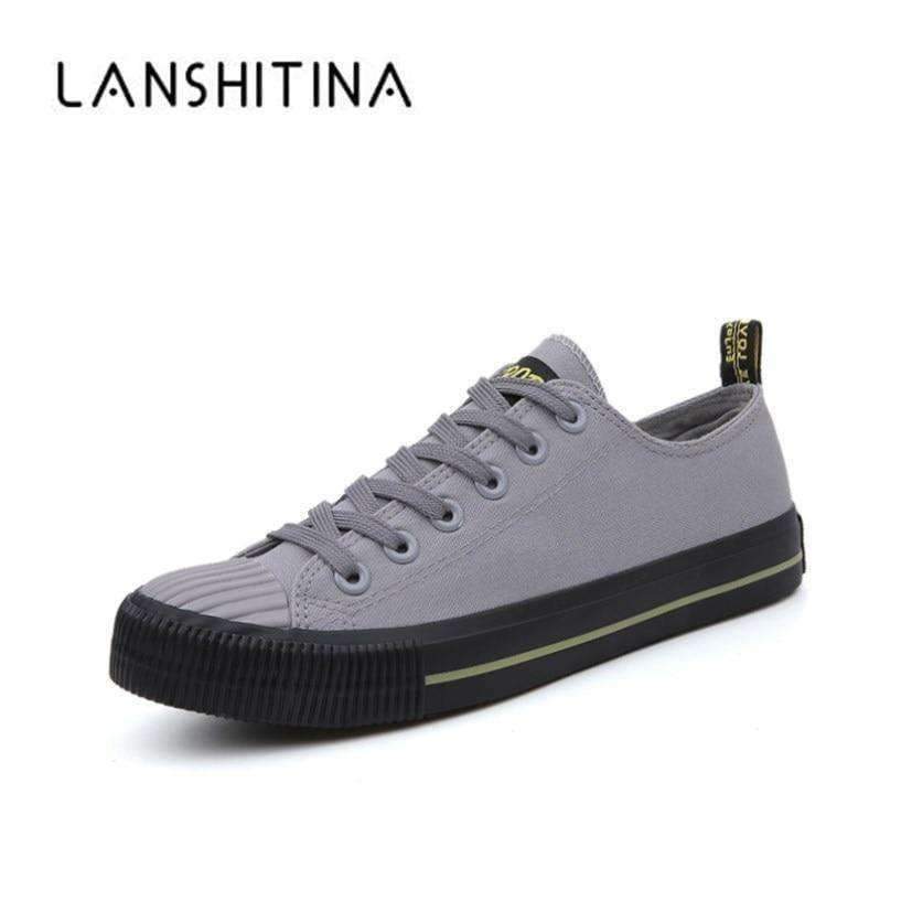 Planet Gates 2018 Summer Fashion Men's Vulcanize Shoes Black White Men's Flat Shoes Spring Man Lace up Breathable Canvas Shoes Zapatos Shoes