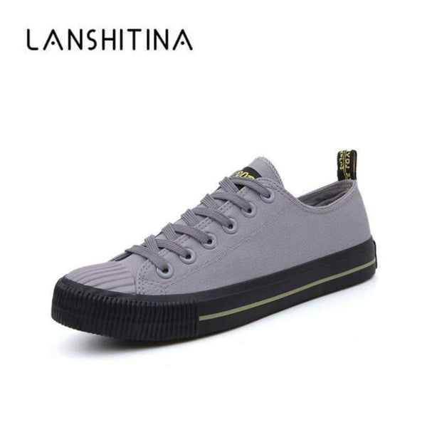 Planet Gates 2018 Summer Fashion Men's Vulcanize Shoes Black White Men's Flat Shoes Spring Man Lace up Breathable Canvas Shoes Zapatos Shoes